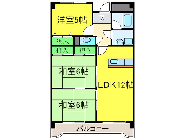 エンデバ－高石の物件間取画像